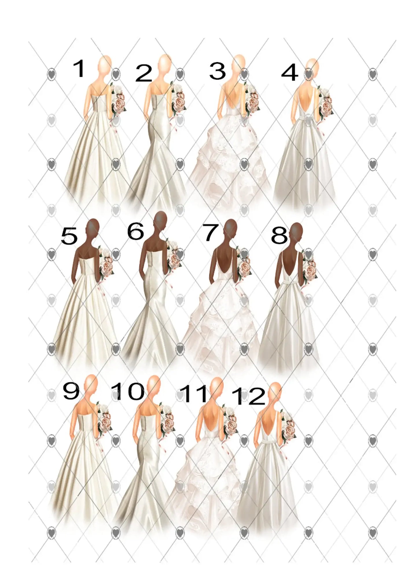 Custom Bride & Groom Wedding Card: Personalised Wedding Day Card