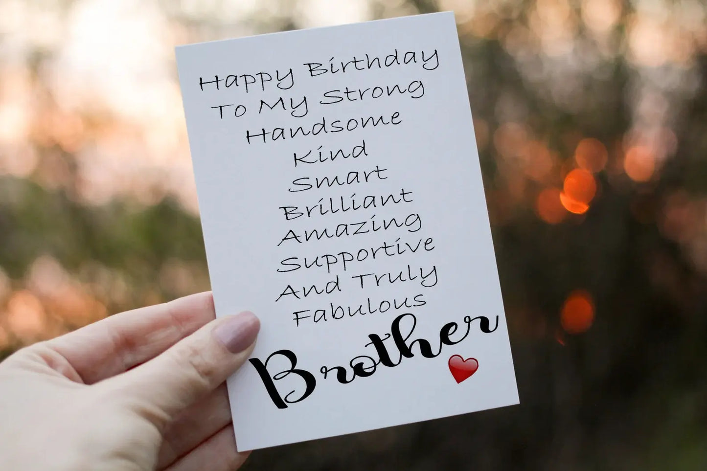 Brother Birthday Card, Card for Birthday, Greetings Card