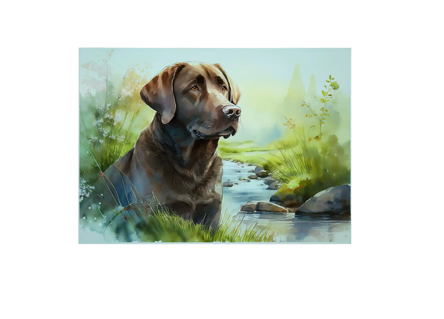Brown Labrador Chopping Board - Brown Labrador Worktop Saver