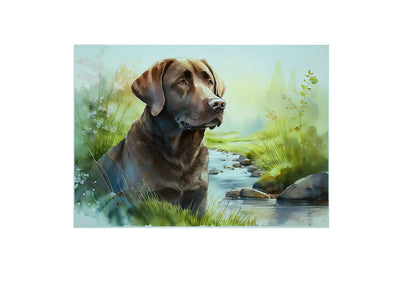 Brown Labrador Chopping Board - Brown Labrador Worktop Saver