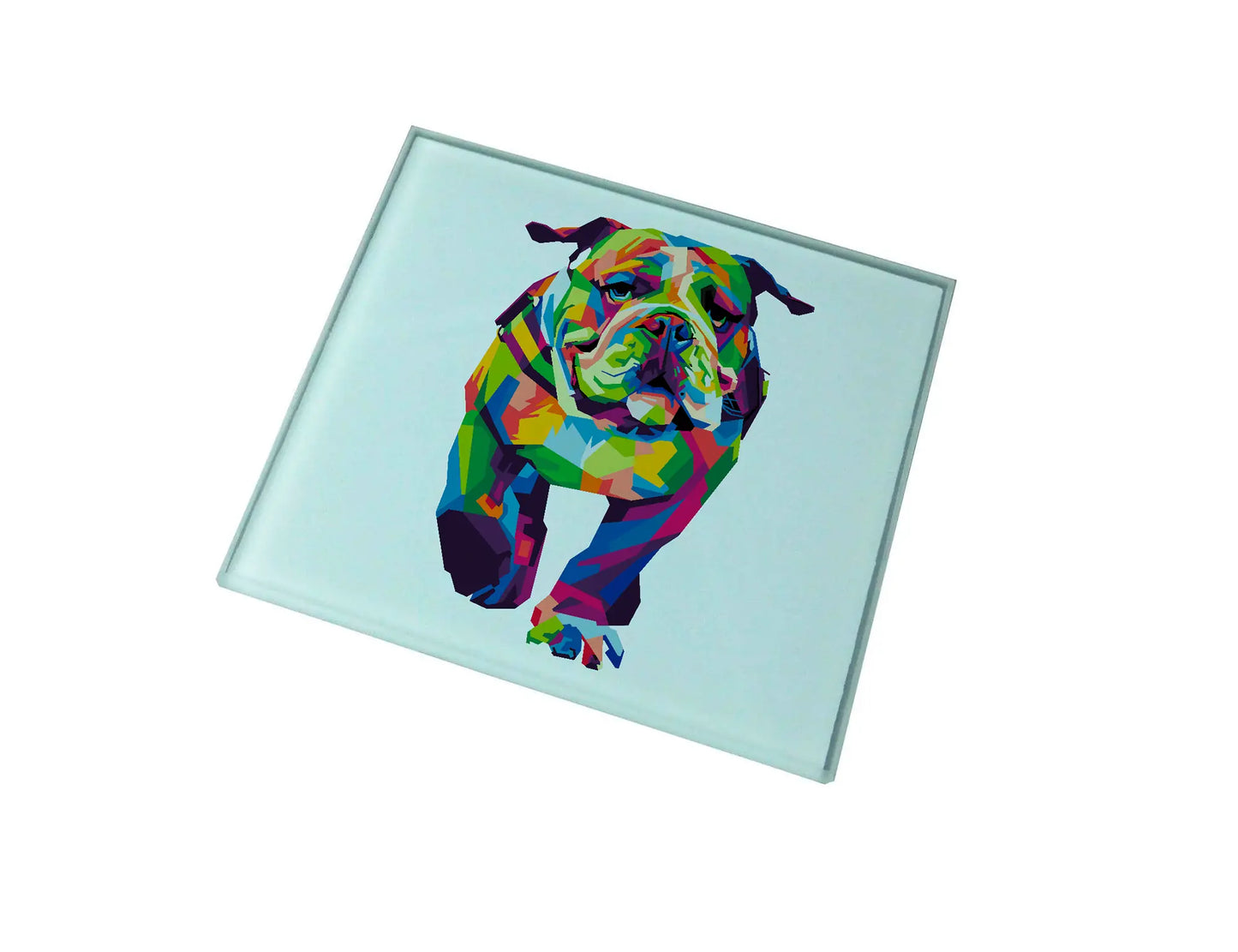 Bulldog Glass Coaster (Set of 4)
