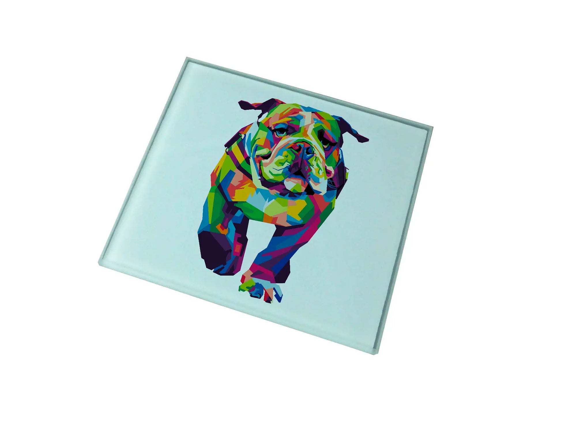 Bulldog Glass Coaster (Set of 4)