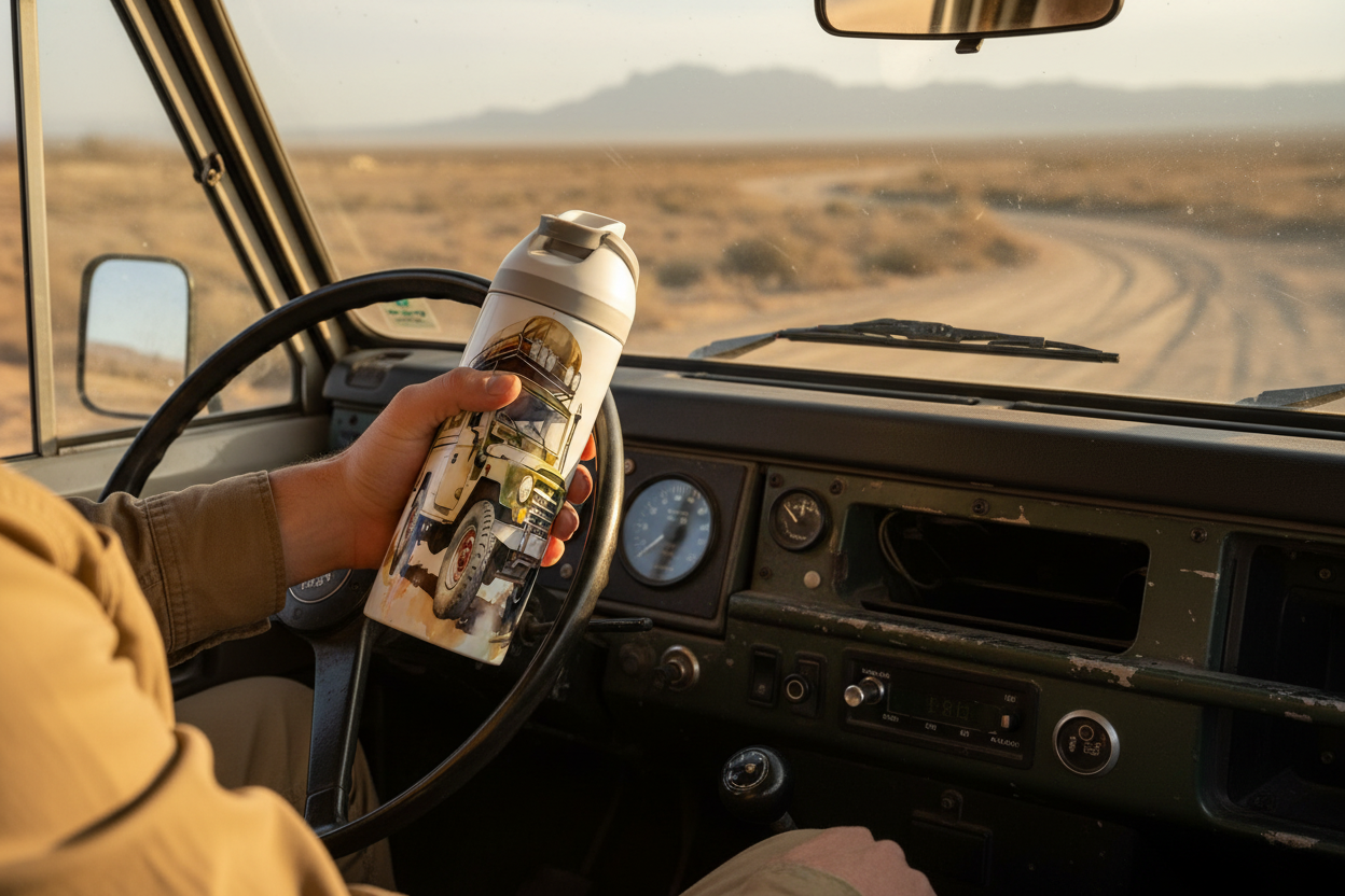 Classic 4x4 One Touch Thermal Drinks Bottle - Off Roader Bottle