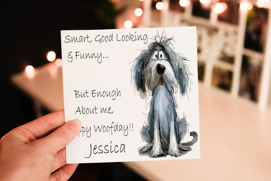 Personalised Cocker Spaniel Dog Birthday Card