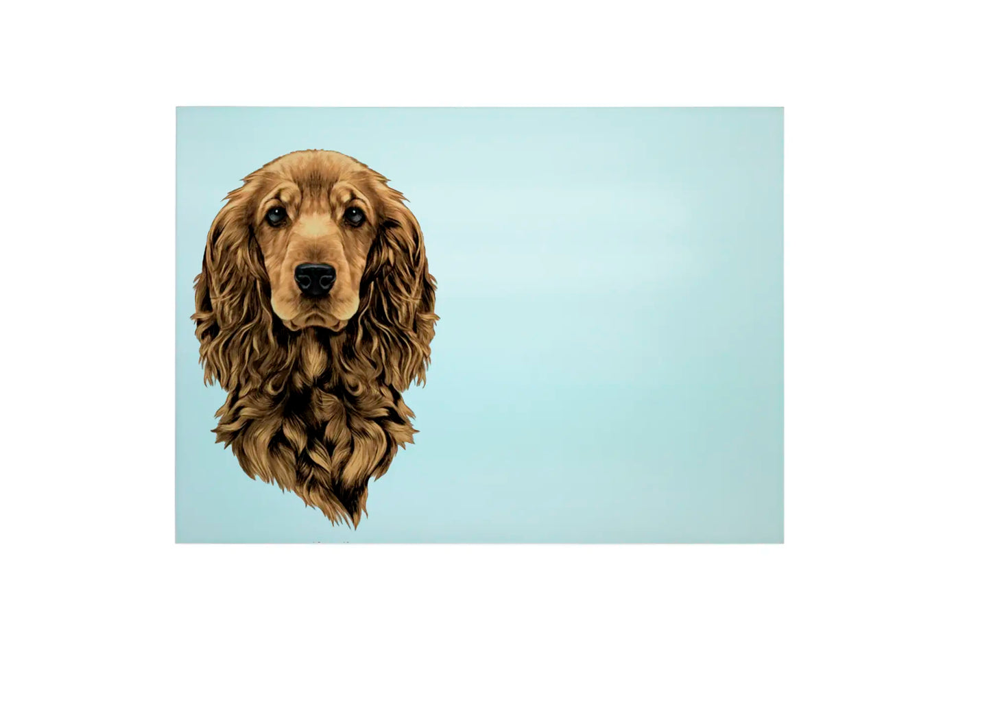 Cocker Spaniel Glass Chopping Board, Cocker Spaniel Worktop Saver