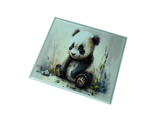 Panda Glass Coaster (Set of 4)