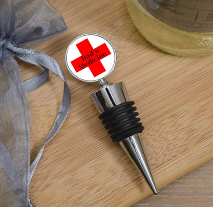 Dad's Medicine Bottle Stopper, Custom Bottle Stopper