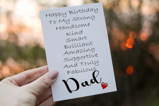 Dad Birthday Card, Card for Birthday, Greetings Card
