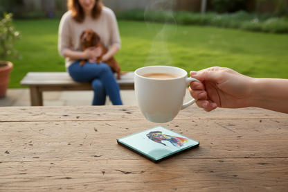 Dacshund Glass Coaster (Set of 4)