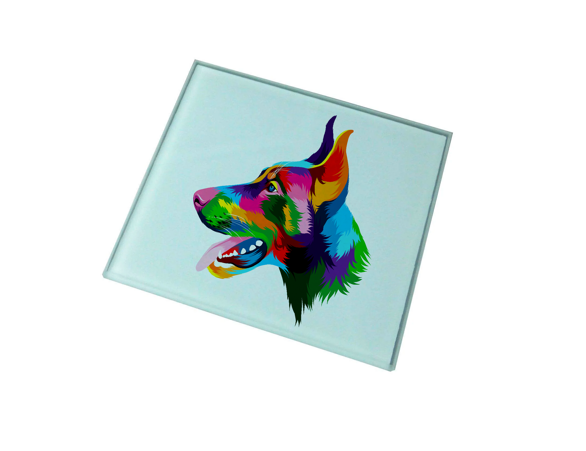 Doberman Glass Coaster (Set of 4)