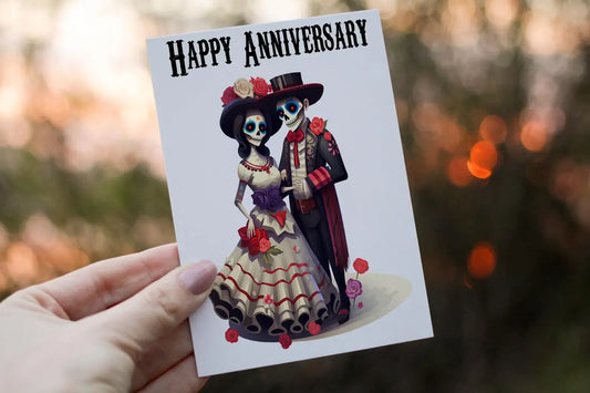 Personalised Day Of The Dead Anniversary Card: Mexican Celebration Card