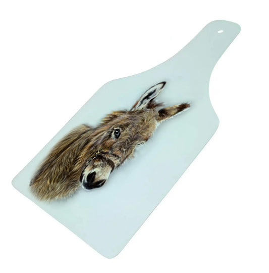 Donkey Bottle Shaped Glass Chopping Board - Cheese Platter, Donkey Worktop Saver