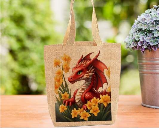 Dragon and Daffodils Tote Bag
