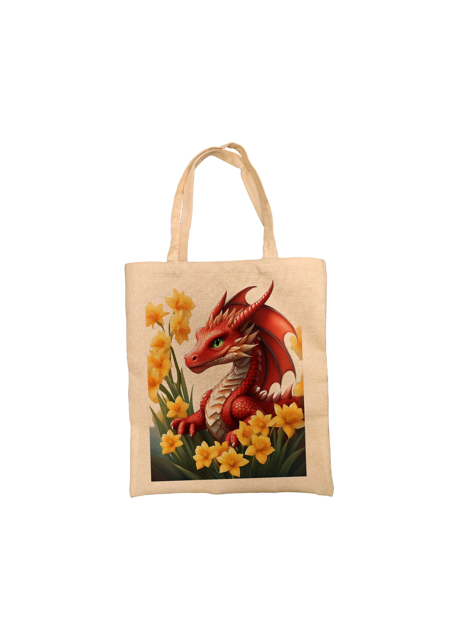 Dragon and Daffodils Tote Bag