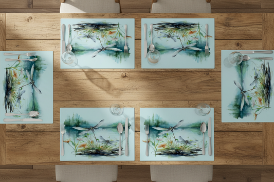Dragonfly Glass Placemat