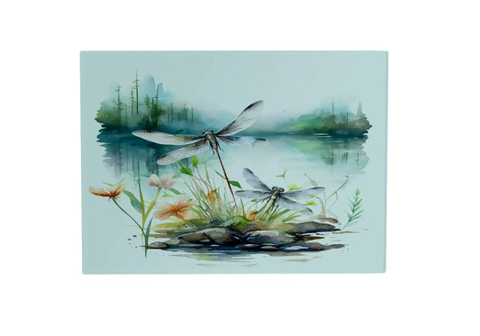Dragonfly Glass Placemat