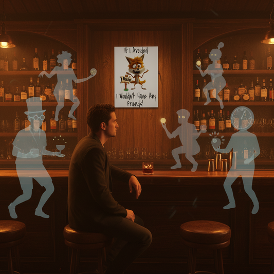 If I Avoided Weirdos..... Glossy Aluminium Print