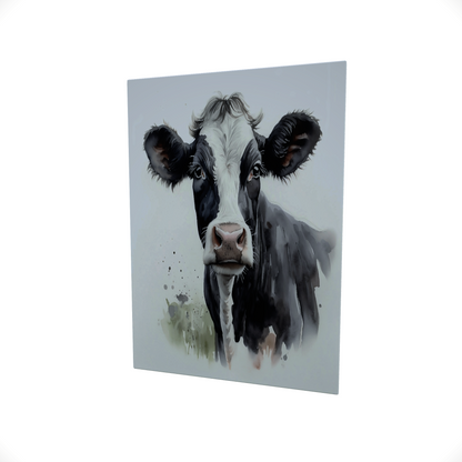 Friesian Cow.... Glossy Aluminium Print