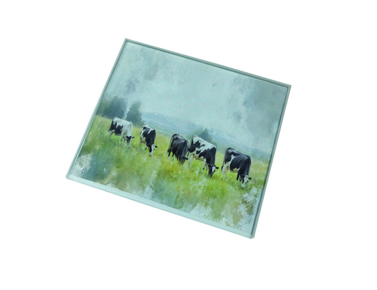 Friesian Herd Glass Coaster (Set of 4)