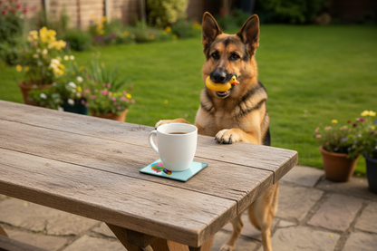 German Shepherd Glass Coaster (Set of 4)