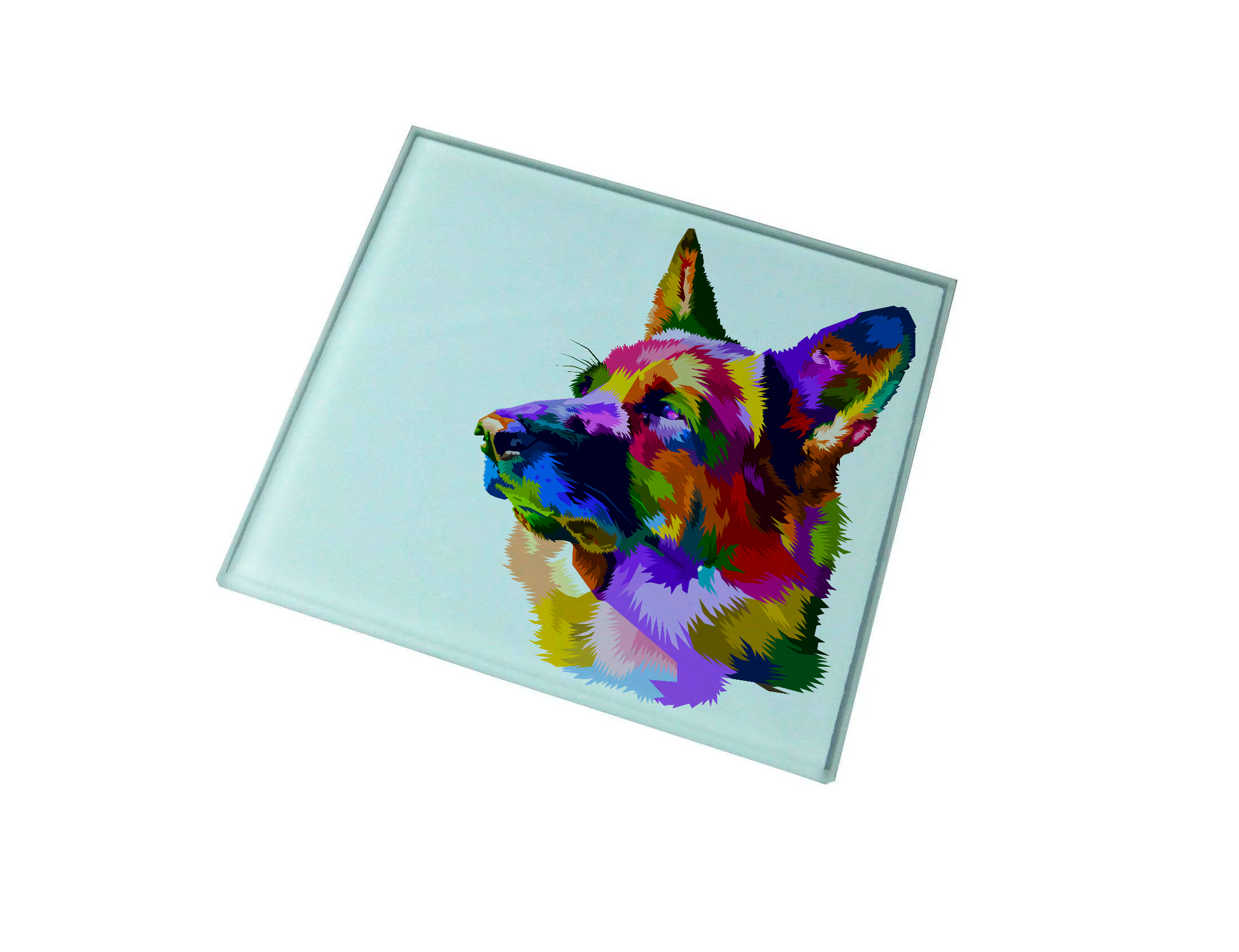 German Shepherd Glass Coaster (Set of 4)