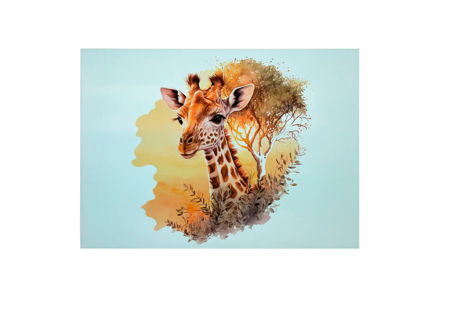 Giraffe Large Glass Chopping Board, Giraffe Worktop Saver