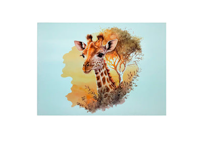 Giraffe Large Glass Chopping Board, Giraffe Worktop Saver