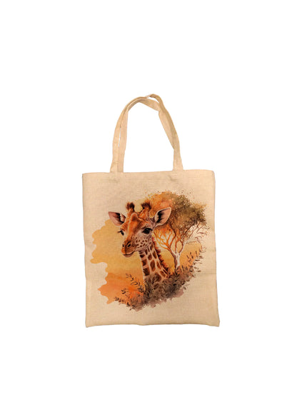 Giraffe Tote Bag, Giraffe Bag, Personalised Tote Bag