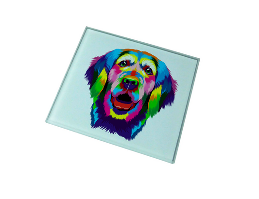 Golden Retriever Glass Coaster (Set of 4)