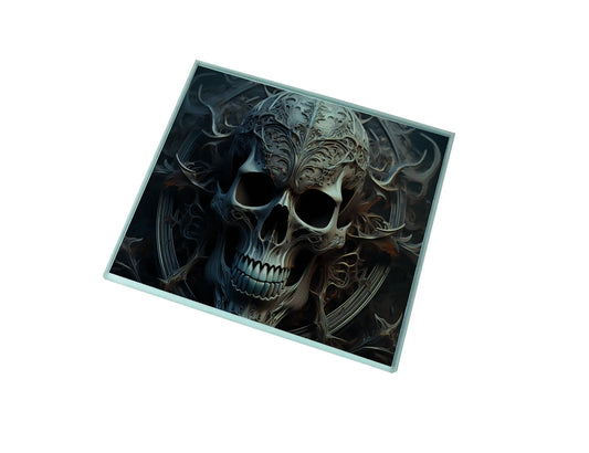 Gothic Skull Glass Coaster (Set of 4)