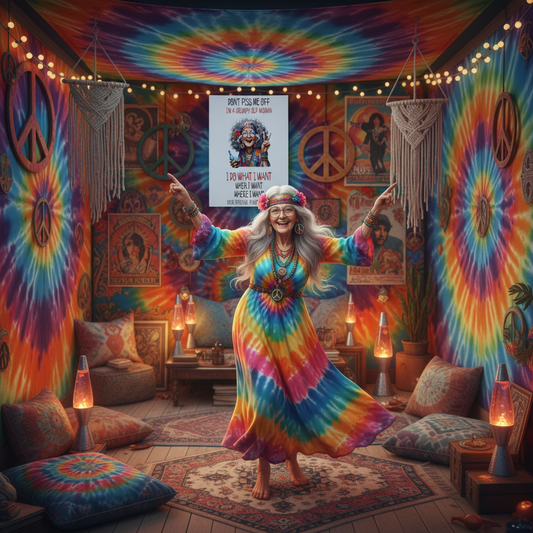 Grumpy Old Woman..... Glossy Aluminium Print