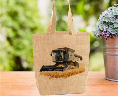Combine Harvester (Grey) - Tote Bag