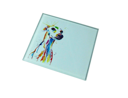 Greyhound Glass Coaster (Set of 4)