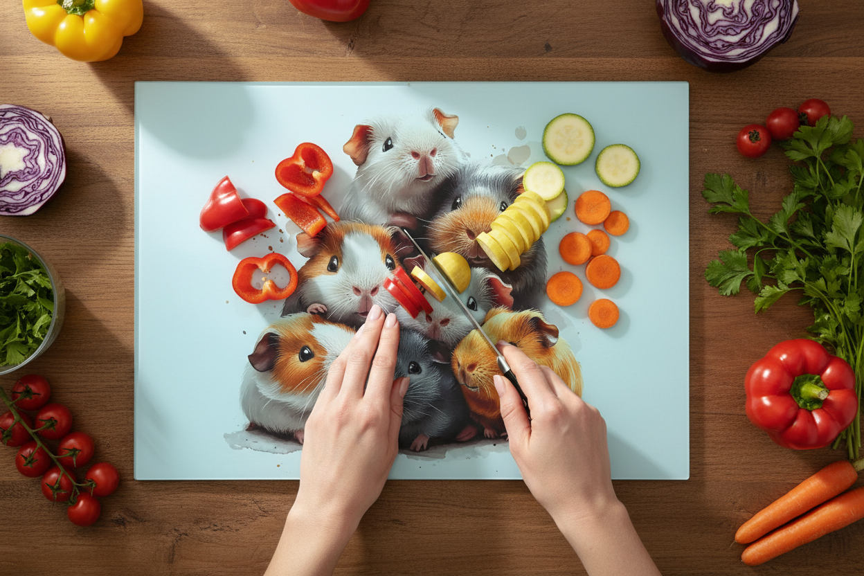 Guinea Pig Chopping Board, Guinea Pig Worktop Protector