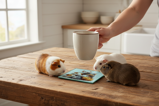 Guinea Pig Glass Coaster (Set of 4)