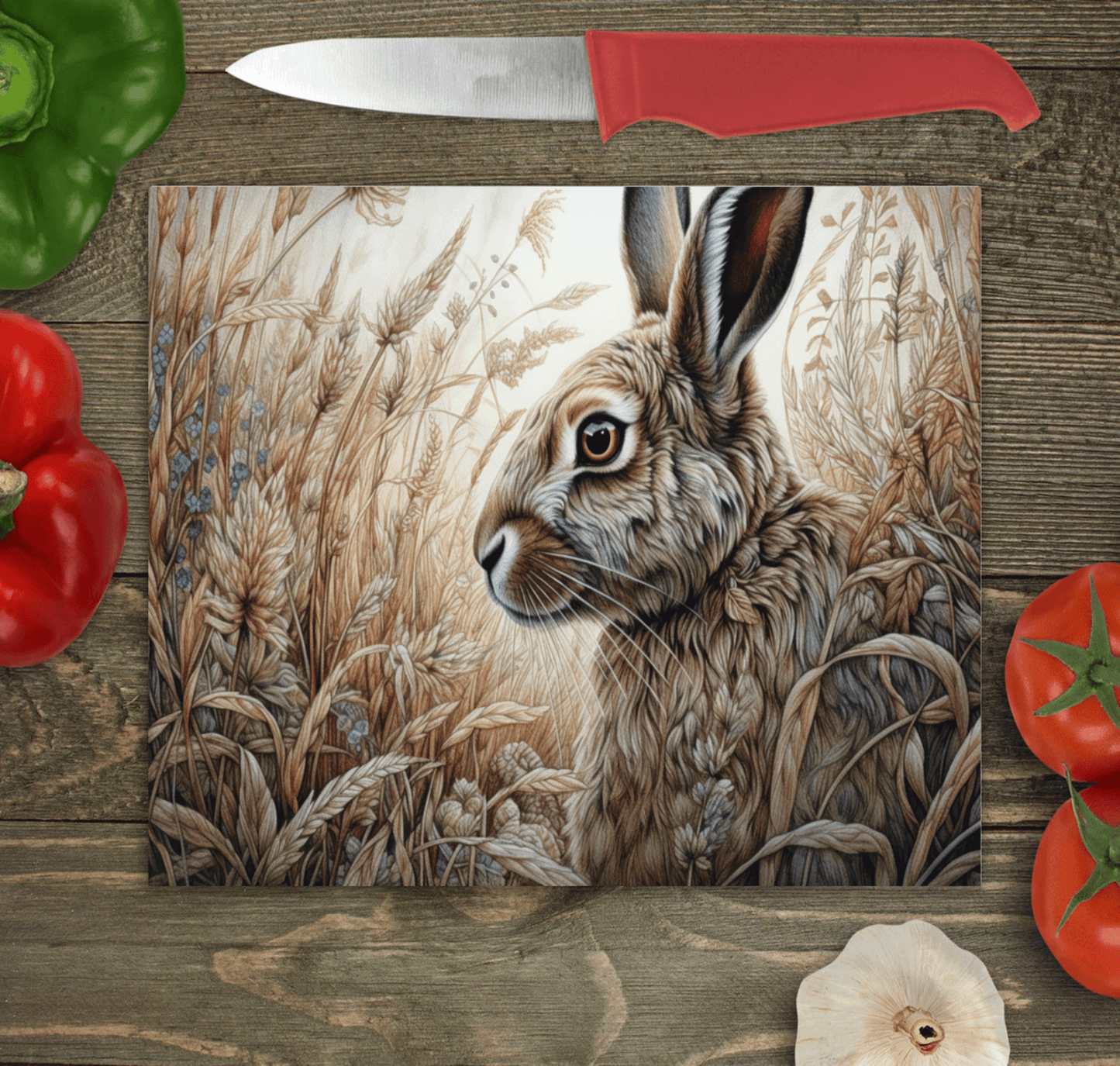 Hare Glass Chopping Board - Hare Worktop Protector