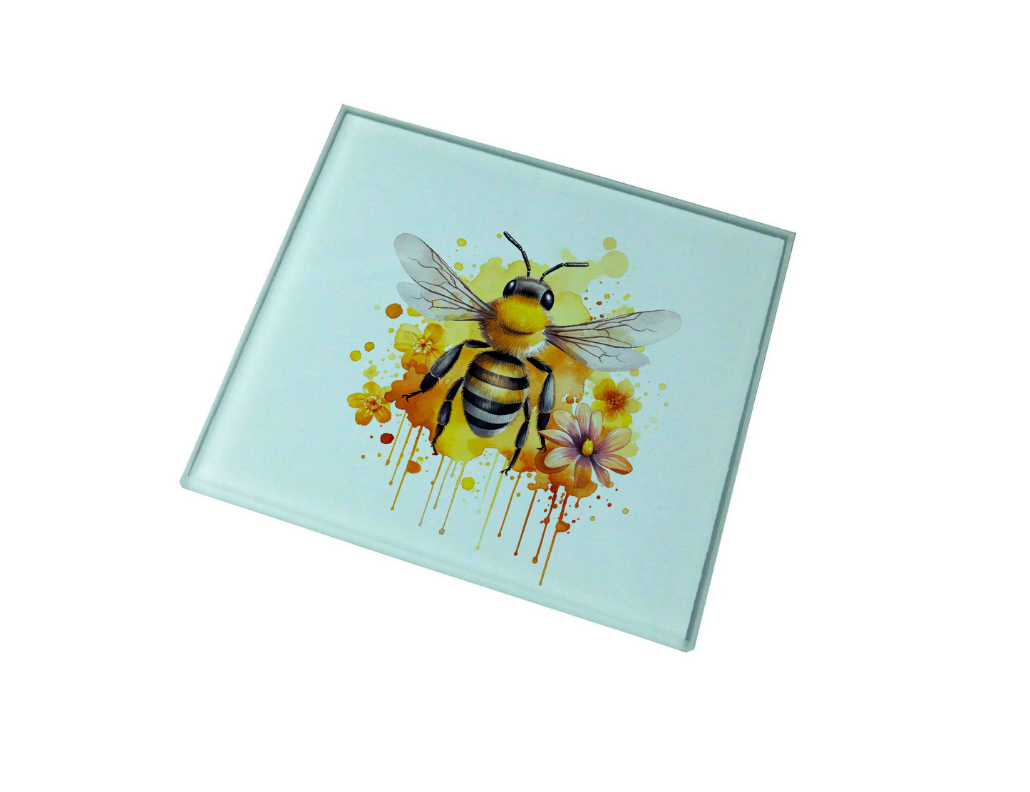 Honey Bee Glass Coaster (Set of 4)