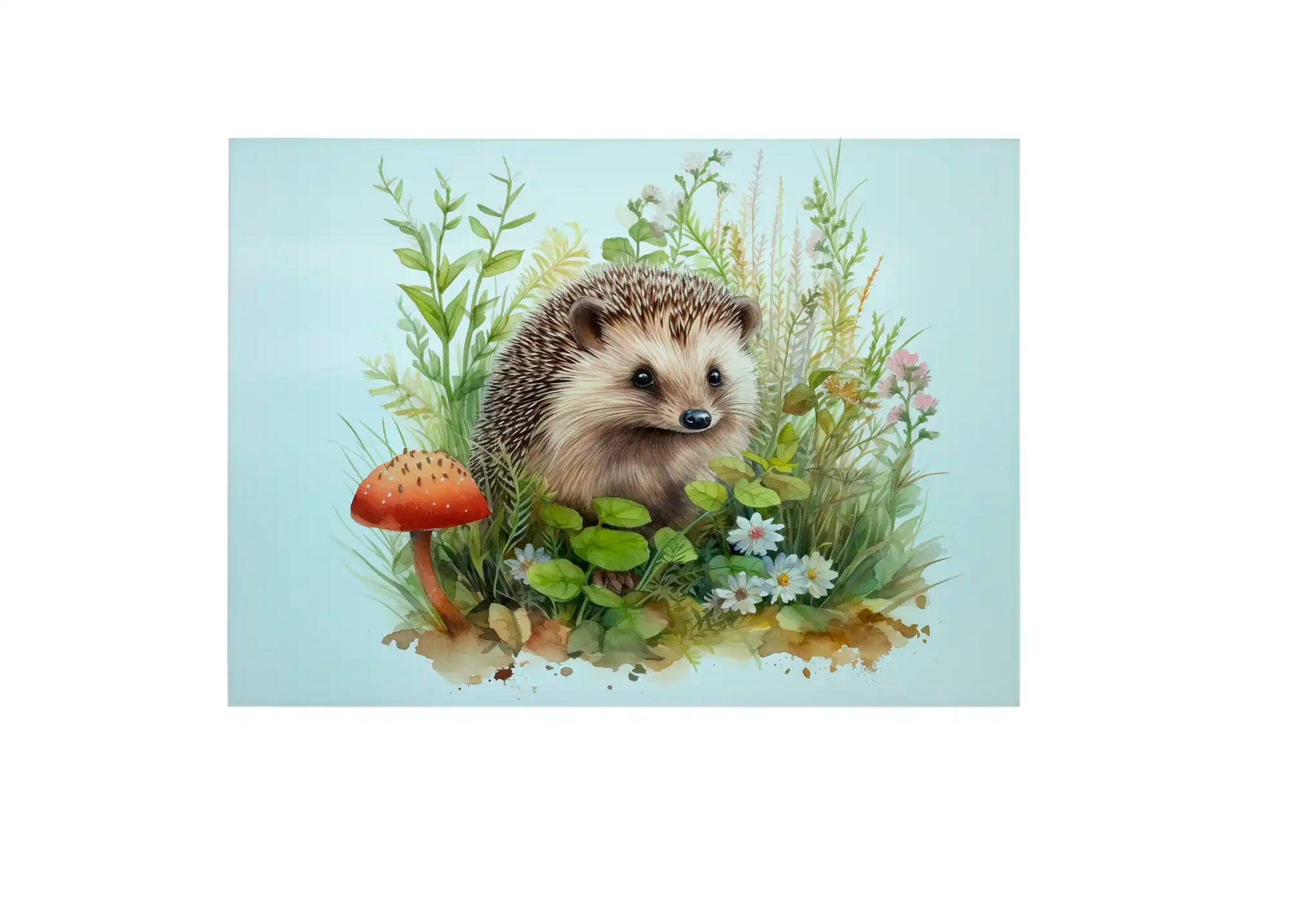 Hedgehog Glass Chopping Board - Hedgehog Worktop Saver
