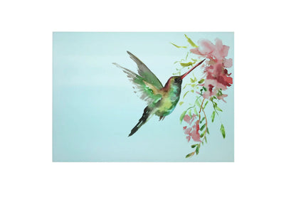 Hummingbird Glass Chopping Board, Hummingbird Worktop Protector