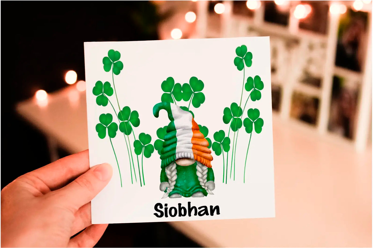 Personalised Gnome Birthday Card: Custom Birthday Card
