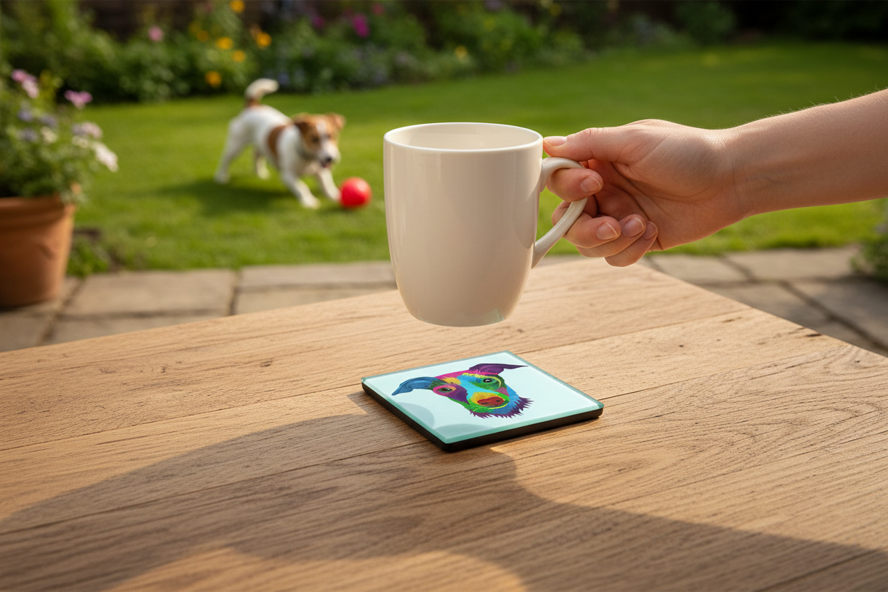 Jack Russell Glass Coaster (Set of 4)