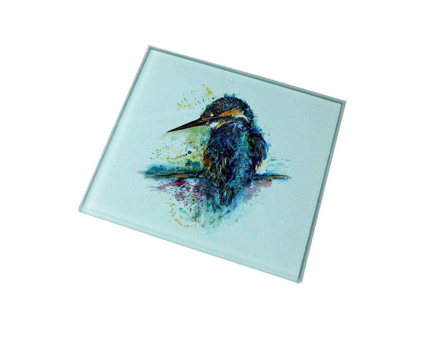 Kingfisher Glass Coaster (Set of 4)