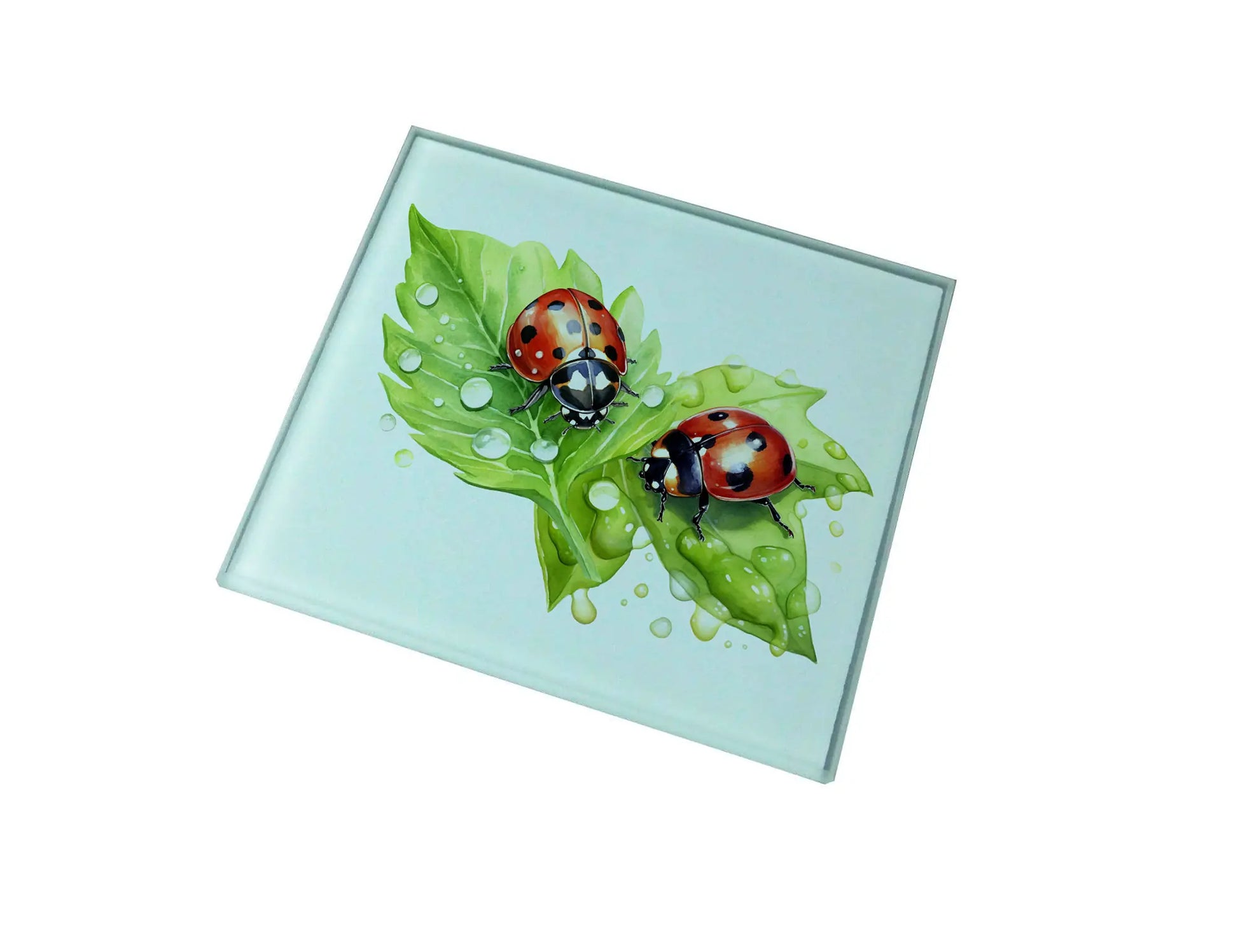 LadyBug (LadyBird) Glass Coaster (Set of 4)
