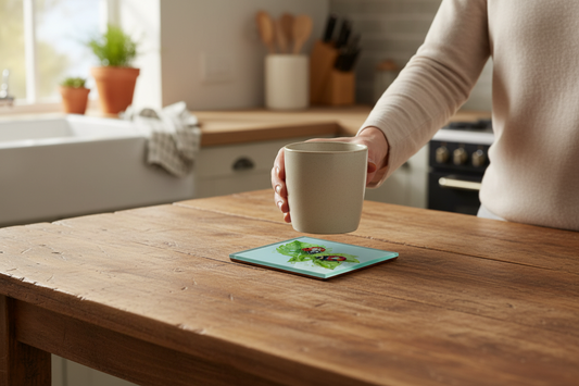 LadyBug (LadyBird) Glass Coaster (Set of 4)
