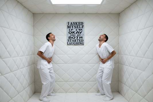 I Asked Myself..... Glossy Aluminium Print