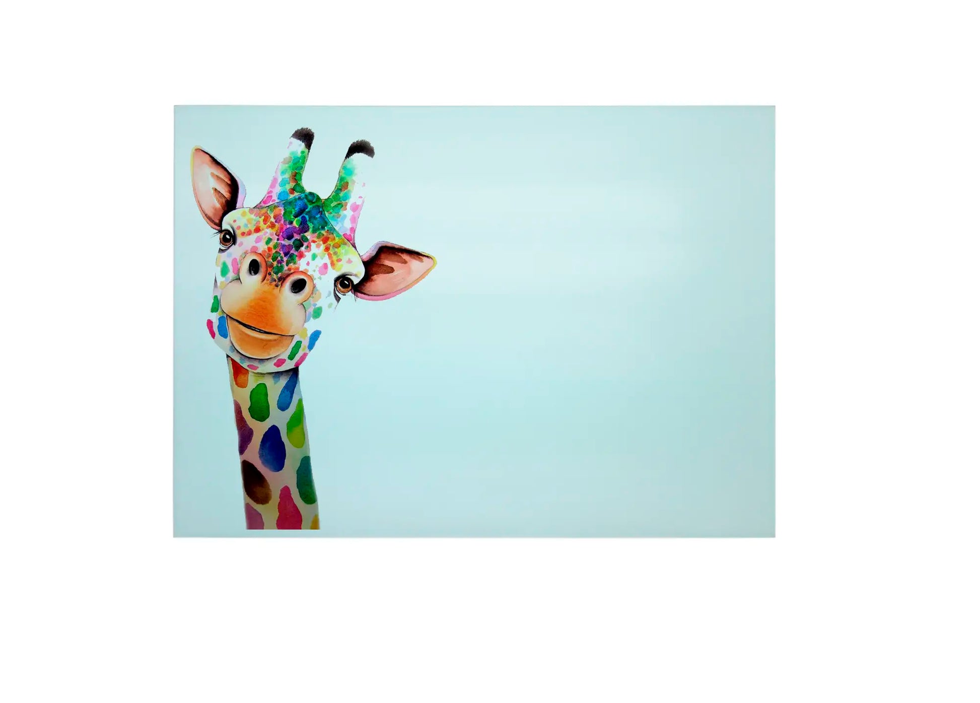 Giraffe Large Glass Chopping Board, Giraffe Worktop Saver