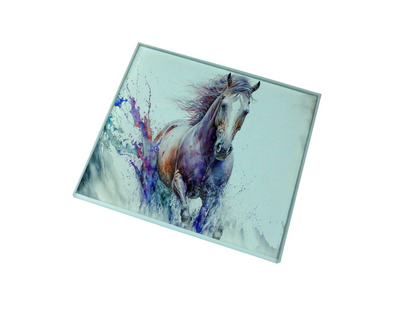 Multi Coloured Horse Glass Coaster (Set of 4)