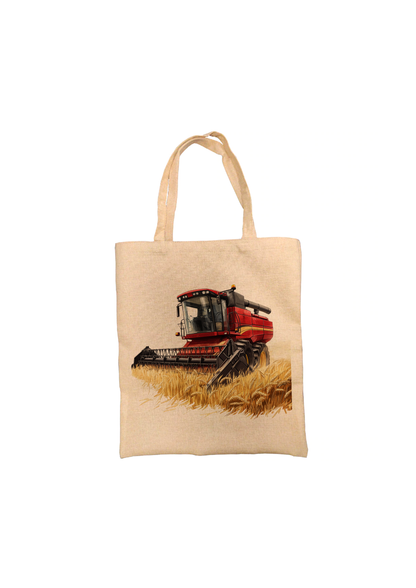 Combine Harvester (Red) - Tote Bag