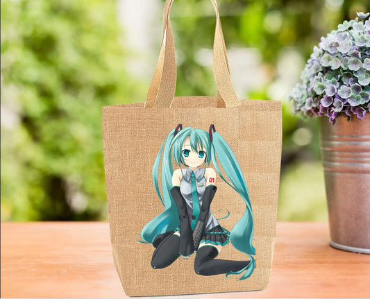Anime Tote Bag, Hatsune Miku Tote Bag, Miku Bag, Tote Bag