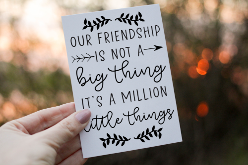 Friend Birthday Card, Special Friend Card, Million Little Things